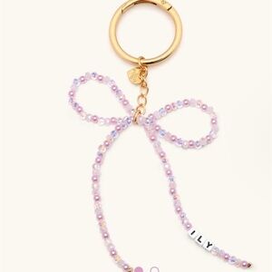 Little Words Project ILY Beaded Bow Bag Charm
